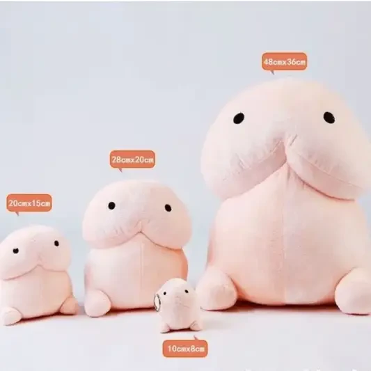 Peepee pillows big peepee plush, medium peepee plushie and small peepee plush