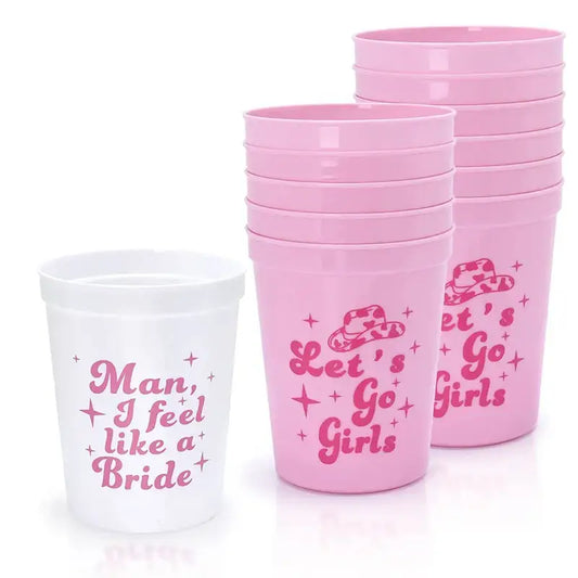 1/5pcs Bachelorette Party Team Bride Plastic Drinking Cups