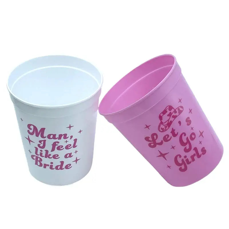 1/5pcs Bachelorette Party Team Bride Plastic Drinking Cups