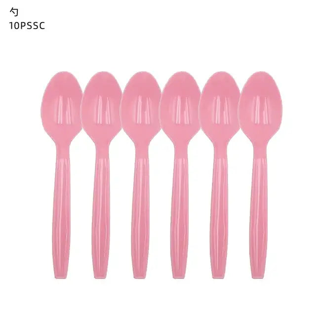 10Guests Pink Bride To Be Party Disposable Tableware Rose