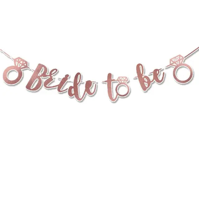 10Guests Pink Bride To Be Party Disposable Tableware Rose