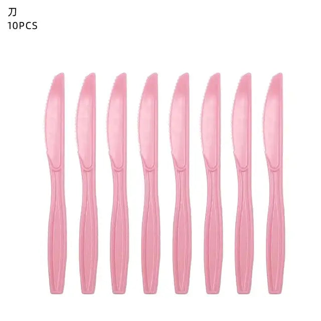10Guests Pink Bride To Be Party Disposable Tableware Rose