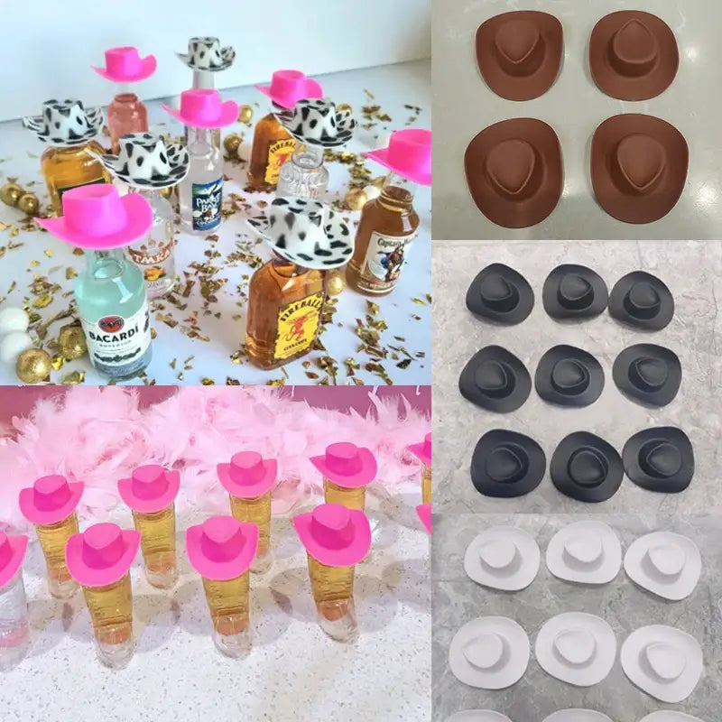 10Pcs Fashion Mini Cowboy Hats Bachelorette Party Favors