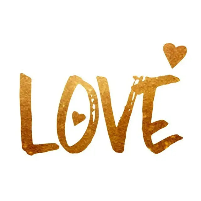 10Pcs Team Bride Tribe Golden Tattoo Stickers Bachelorette