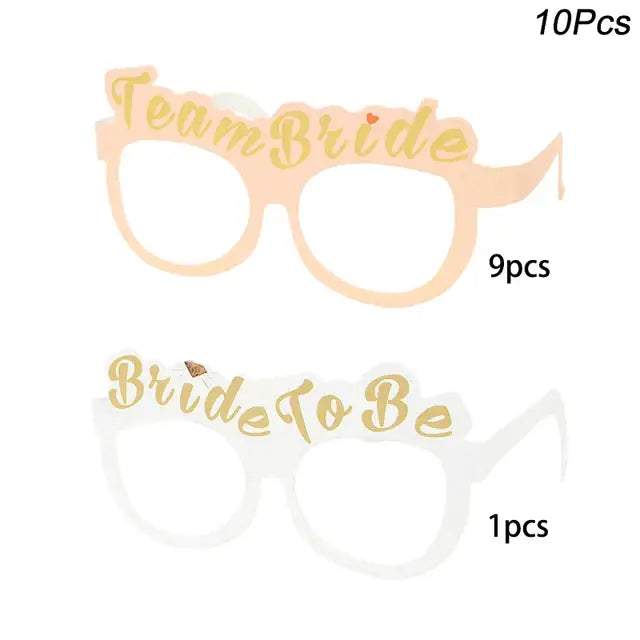 1Set Bachelorette Party Team Bride Plastic Drinking Cups
