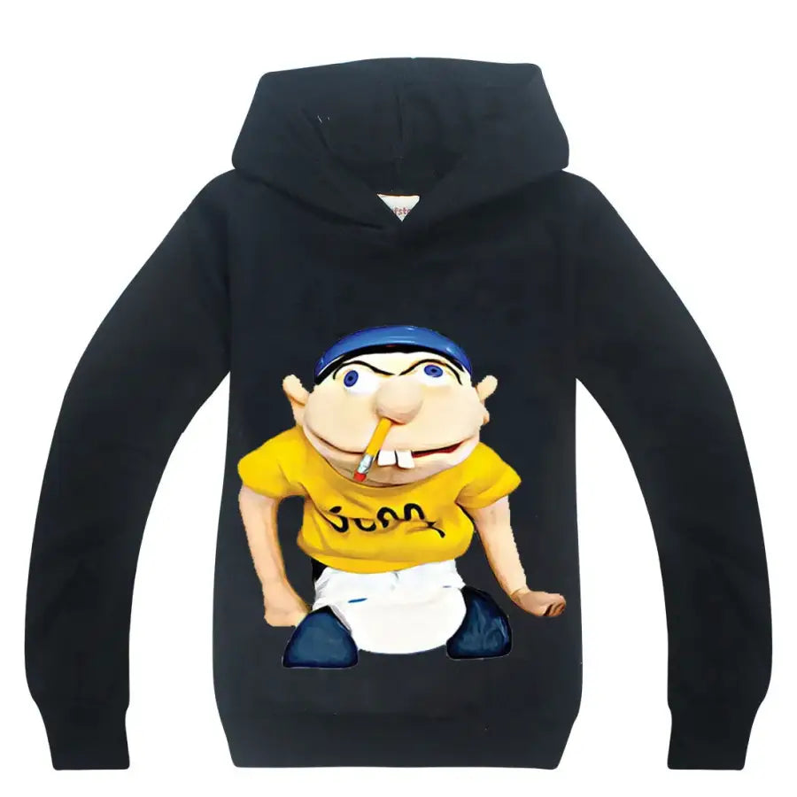 2-16Y Newest Funny JEFFY Youth Kids Cartoon Hoodies