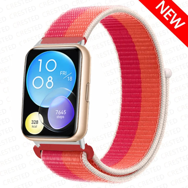 Nylon Loop Band For Huawei Watch Fit 2 Strap Smartwatch Accessories Replacement Wristband Correa Bracelet Huawei Watch fit2 New