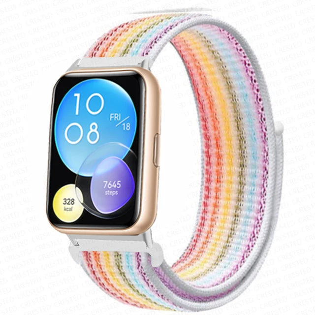 Nylon Loop Band For Huawei Watch Fit 2 Strap Smartwatch Accessories Replacement Wristband Correa Bracelet Huawei Watch fit2 New