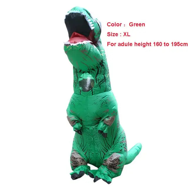 Adult T-REX Inflatable Costume - green size XL