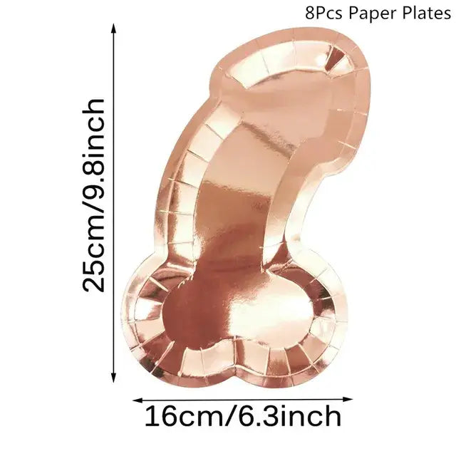 Bachelorette Party Decor Willy Penis Foil Balloon Cupcake