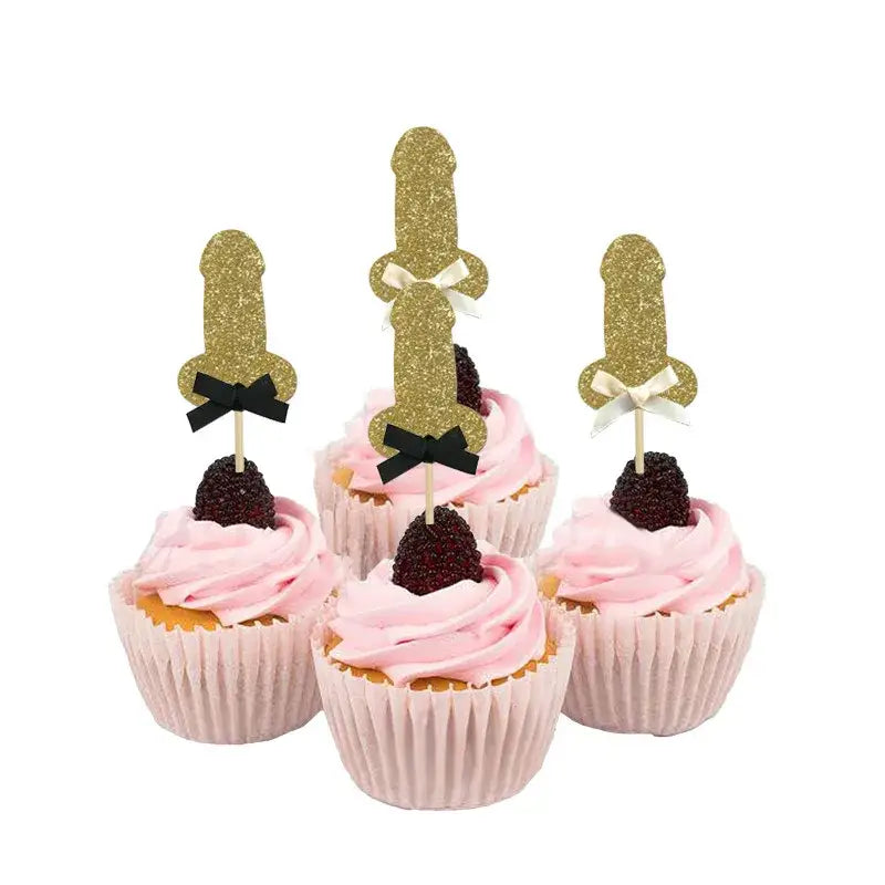 Bachelorette Party Decor Willy Penis Foil Balloon Cupcake