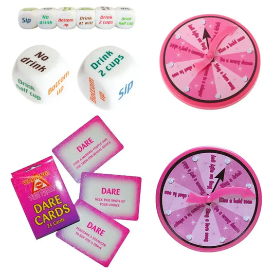 Bachelorette Party Entertaining Card Game Drinking Dice