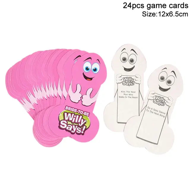 Bachelorette Party Games Balloon Penis Straw Gift Bride