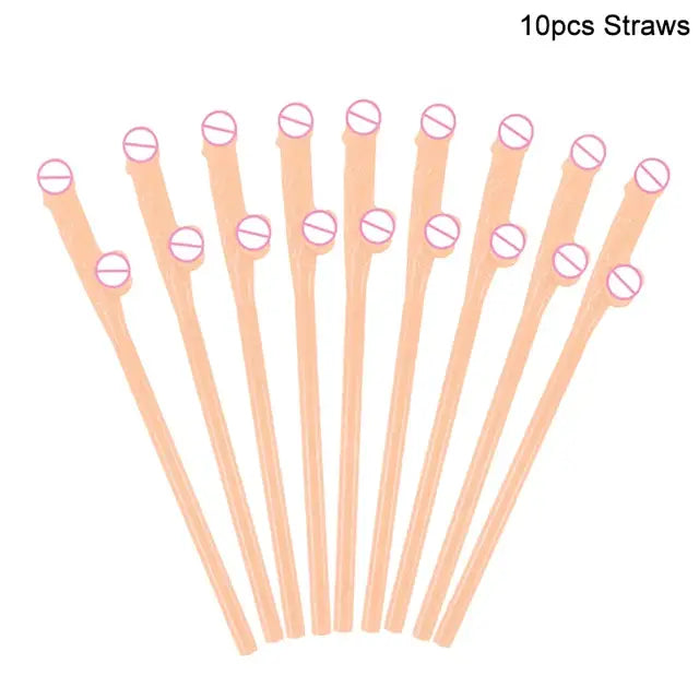 Bachelorette Party Games Balloon Penis Straw Gift Bride