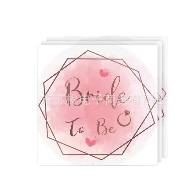 Bachelorette Party Team Bride To Be Tableware Cups Plate