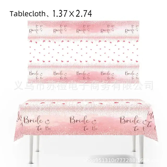 Bachelorette Party Team Bride To Be Tableware Cups Plate