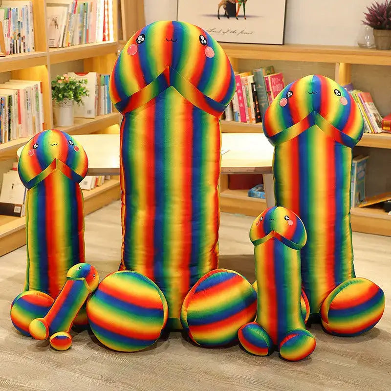 Big Size Rainbow Penis Plush | Soft Simulation| Plushie