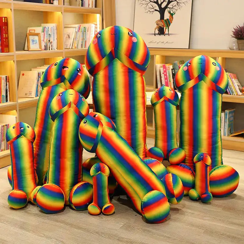 Big Size Rainbow Penis Plush | Soft Simulation| Plushie