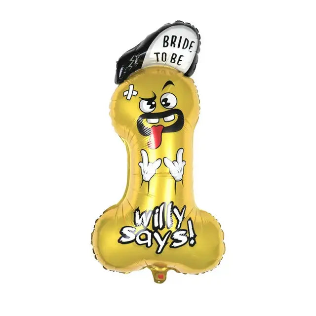 Big Willy Penis Funny Sex Products Balloon Bachelorette