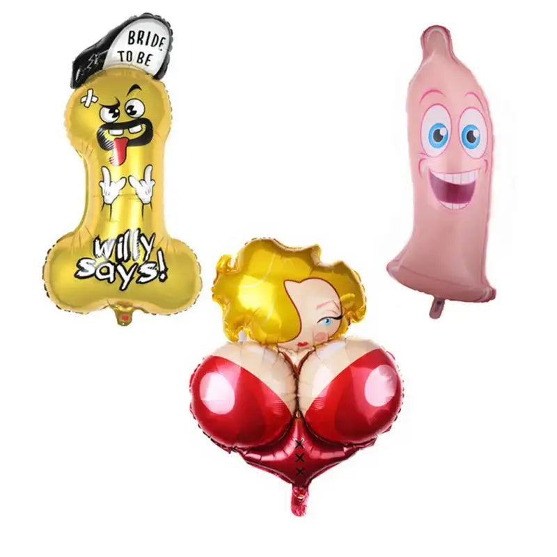 Big Willy Penis Funny Sex Products Balloon Bachelorette