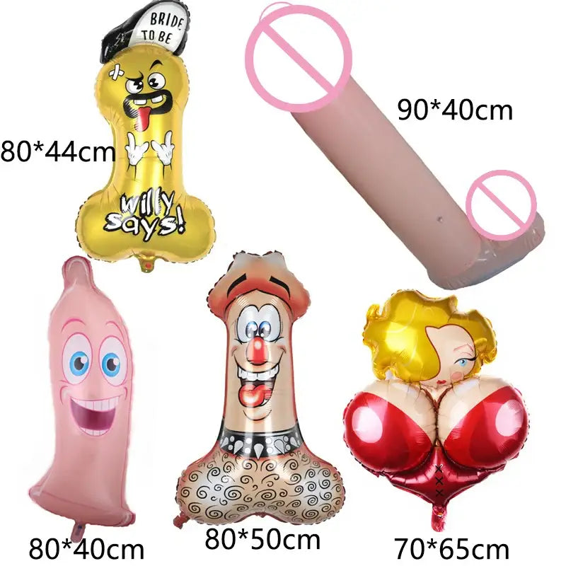 Big Willy Penis Funny Sex Products Balloon Bachelorette