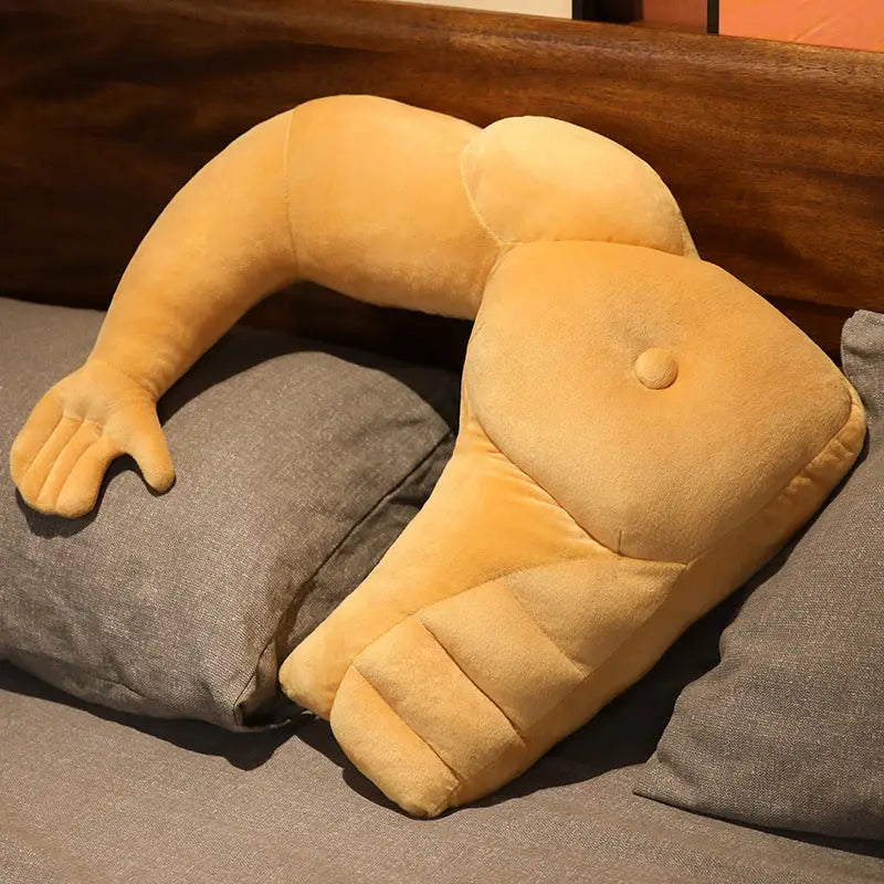 Crush Pillow - Light Brown / Left Arm