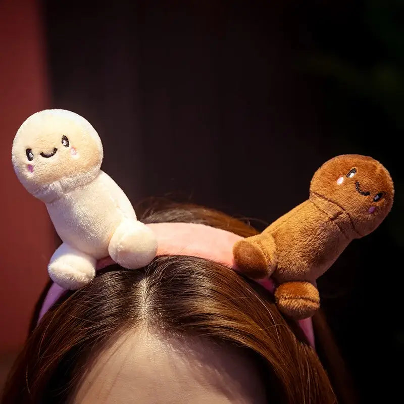 Cute Penis Plush Toy Headband