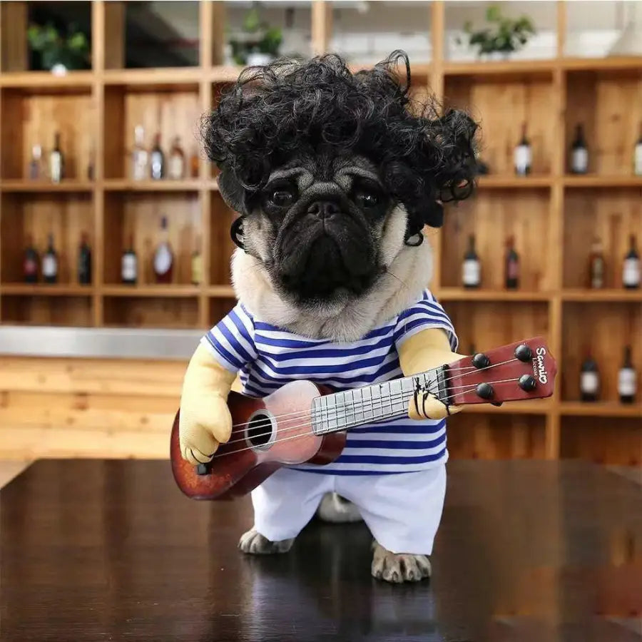 Funny Pet Upright Clothes - Guitarist / S
