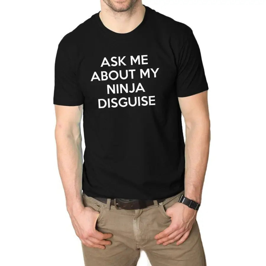 Funny printed men T-shirt double sided