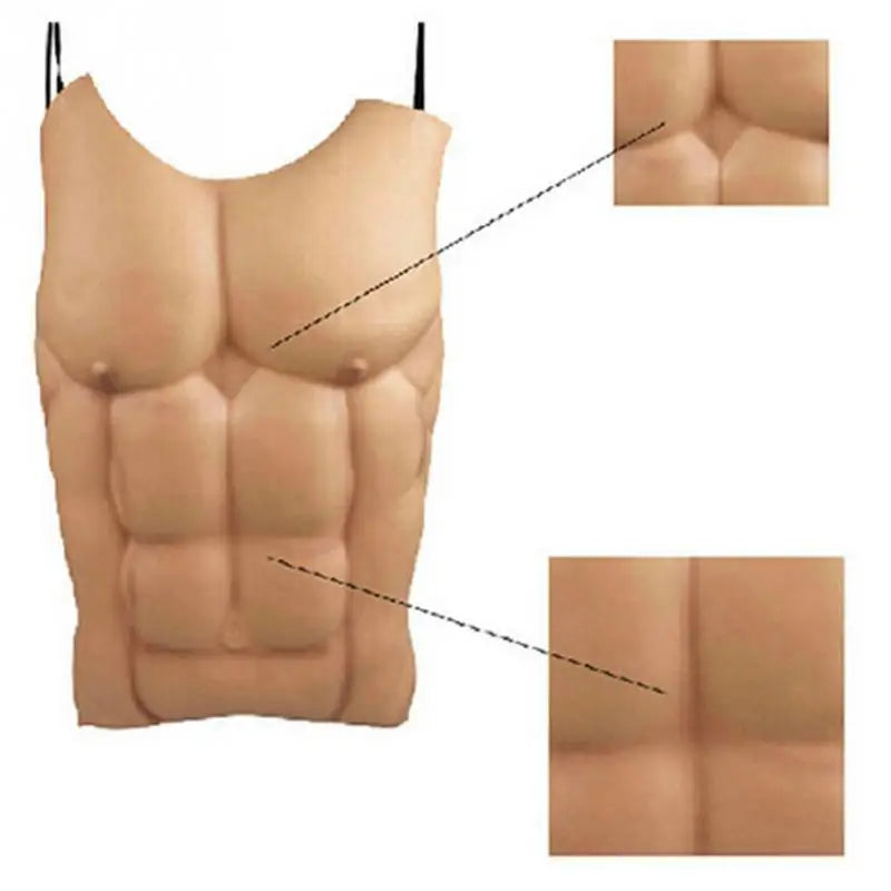 Halloween Funny Decoration Fake Muscle Men Belly