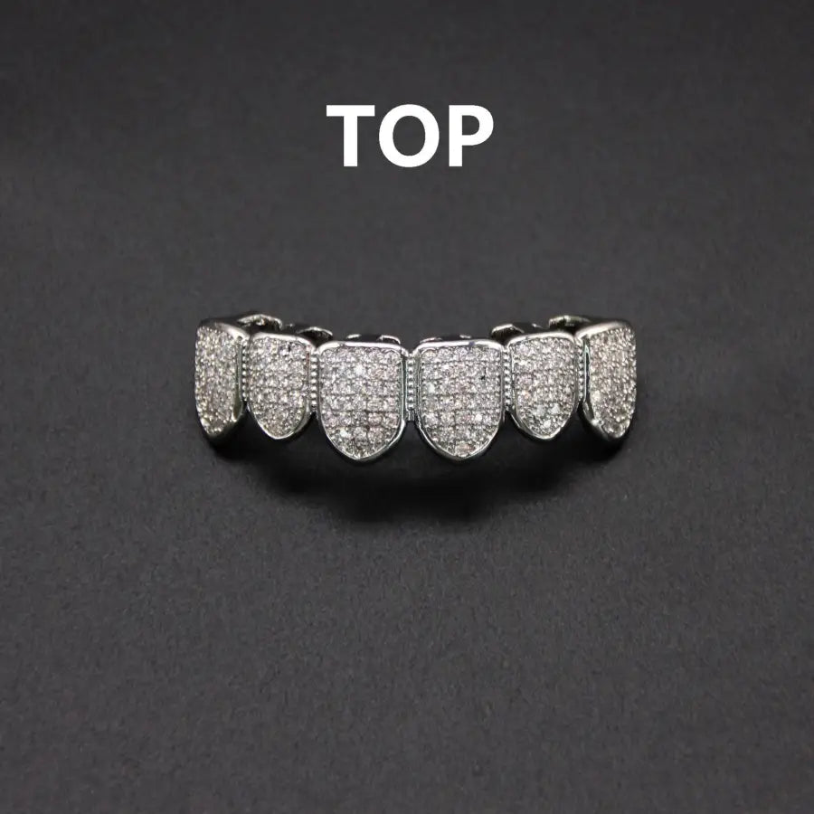 Hip hop braces with copper zircon micro inlaid with real