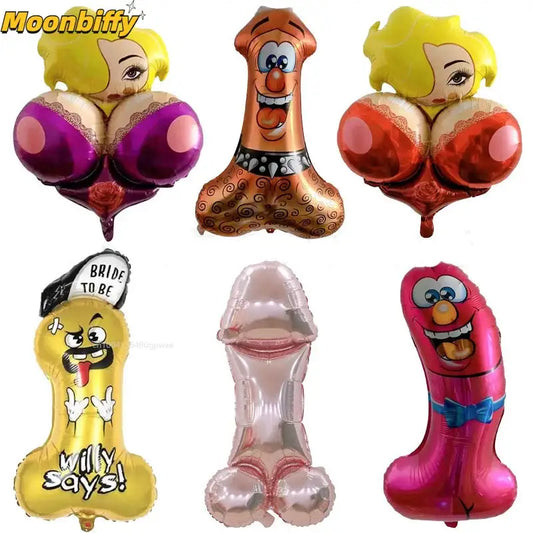 Huge Penis Shape Foil Balloon Bachelorette Party Decoration