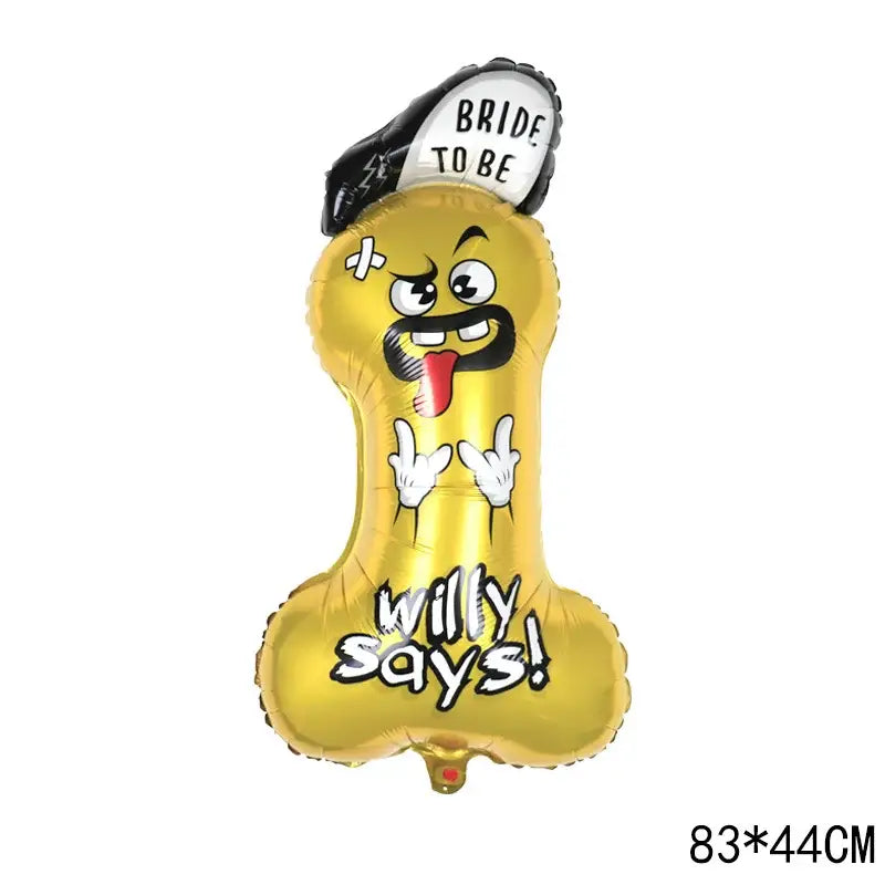 Huge Penis Shape Foil Balloon Bachelorette Party Decoration