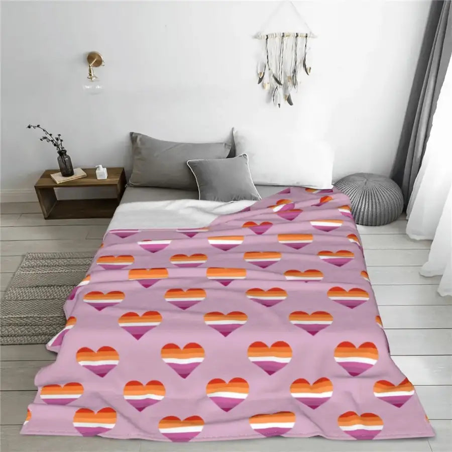 Lesbian Love Pride Flag Homosexual Merchandise Blanket