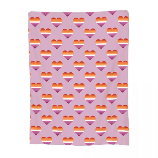 Lesbian Love Pride Flag Homosexual Merchandise Blanket