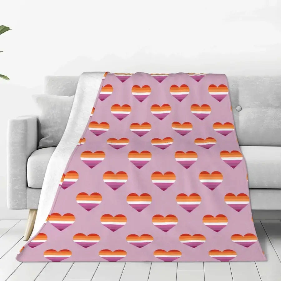 Lesbian Love Pride Flag Homosexual Merchandise Blanket