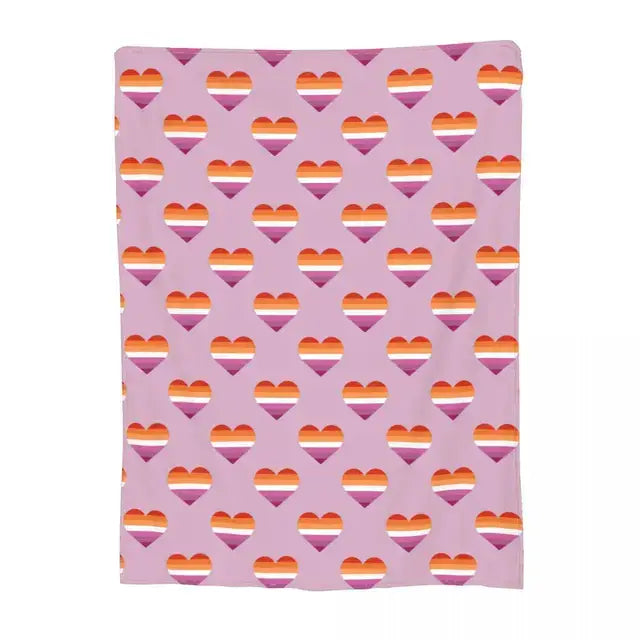 Lesbian Love Pride Flag Homosexual Merchandise Blanket
