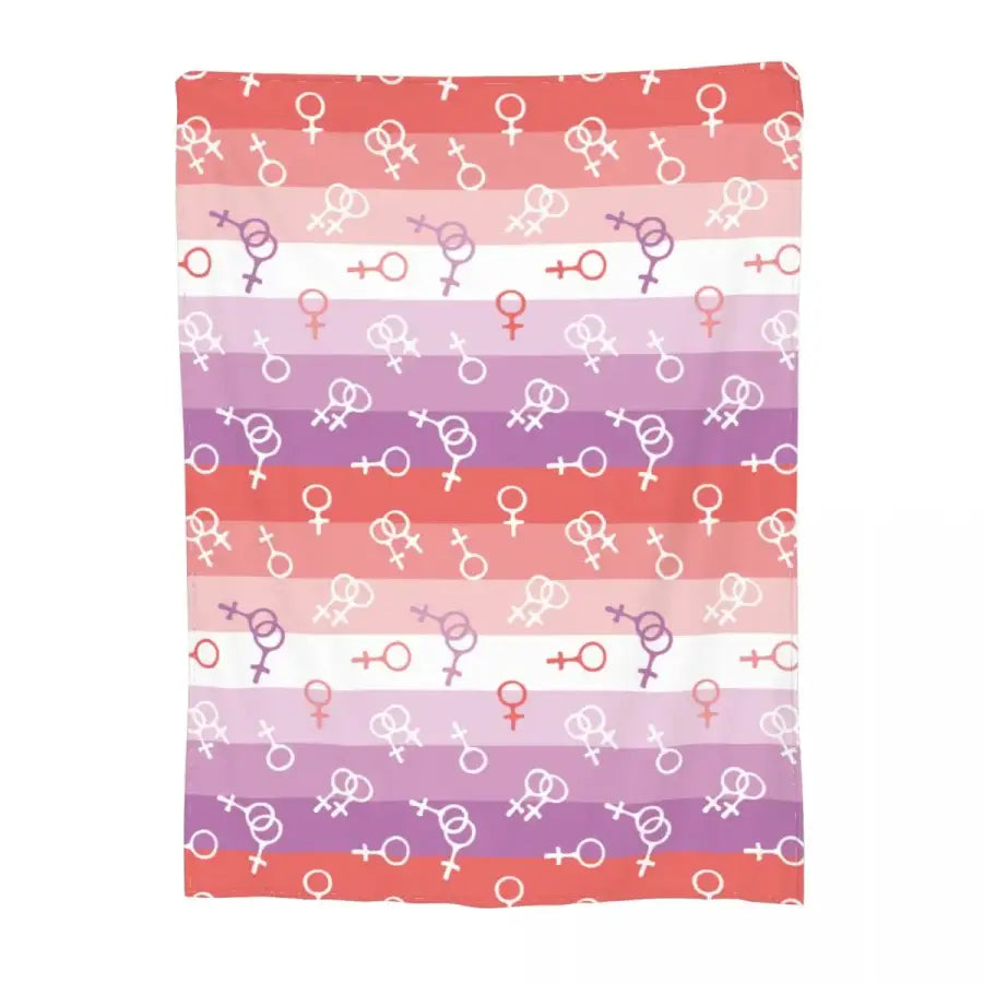Lesbian Pride Flag Merchandise Blanket Female Gender Woman