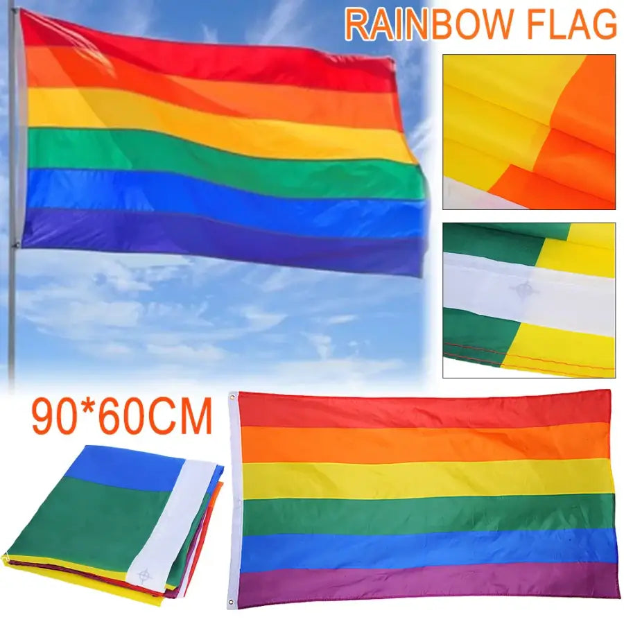 Rainbow Flag Polyester Rainbow Flag Large LGBT Pride Flag