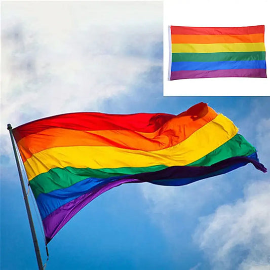Rainbow Flag Polyester Rainbow Flag Large LGBT Pride Flag
