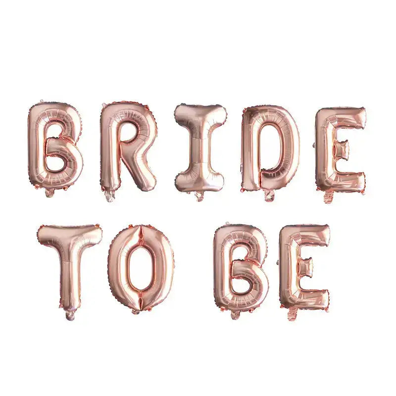 Rose Gold Bride To Be Letter Foil Balloon Wedding Bridal