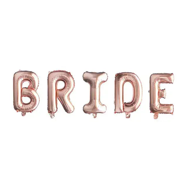 Rose Gold Bride To Be Letter Foil Balloon Wedding Bridal