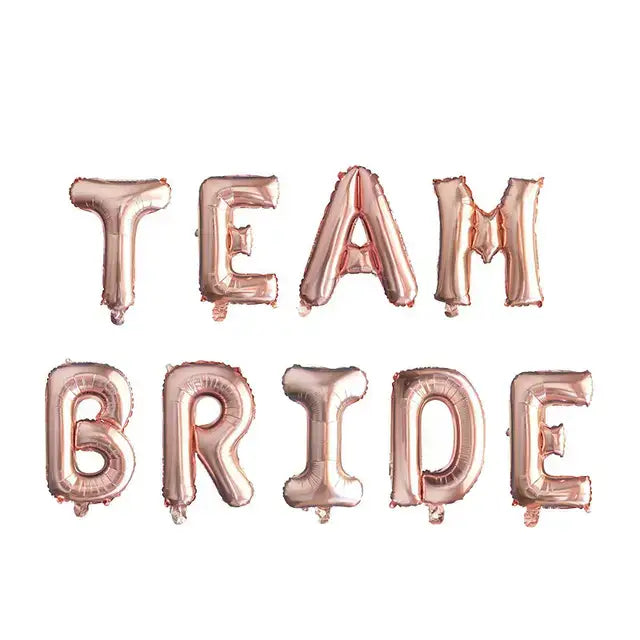 Rose Gold Bride To Be Letter Foil Balloon Wedding Bridal
