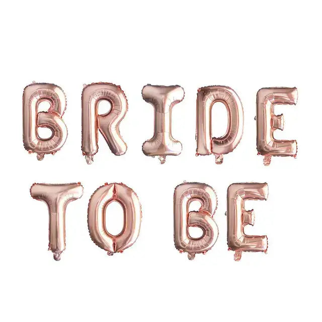 Rose Gold Bride To Be Letter Foil Balloon Wedding Bridal