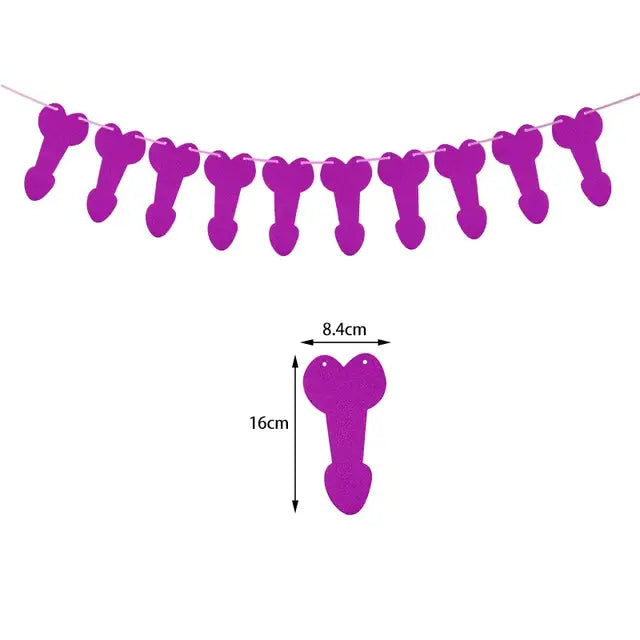 SAME PENIS FOREVER Banner Hen Party Garland Bachelorette