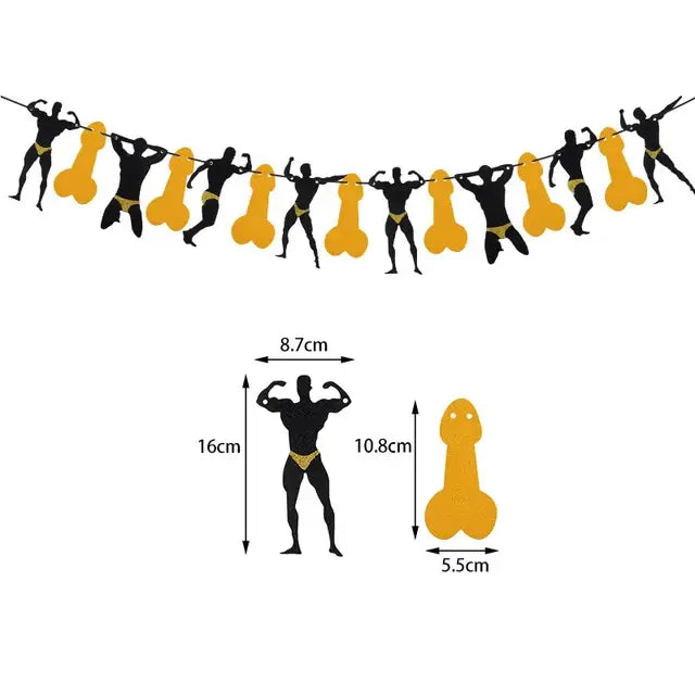 SAME PENIS FOREVER Banner Hen Party Garland Bachelorette