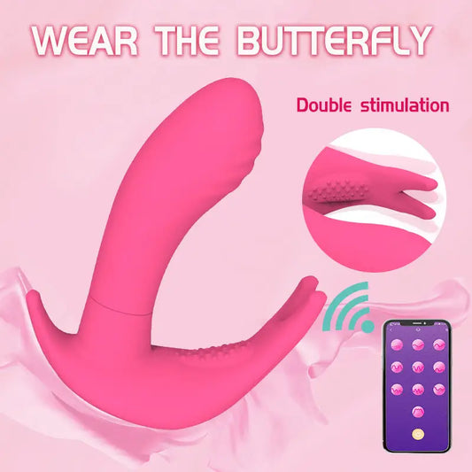 The APP With Butterfly Female Vibrating Massage