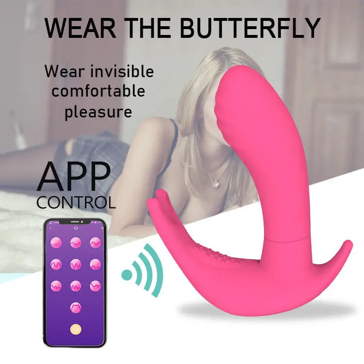 The APP With Butterfly Female Vibrating Massage