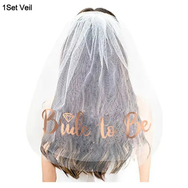 Wedding Decoration Bridal Shower Veil Team Bride