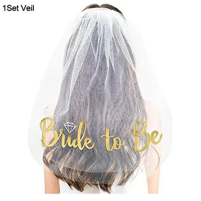 Wedding Decoration Bridal Shower Veil Team Bride